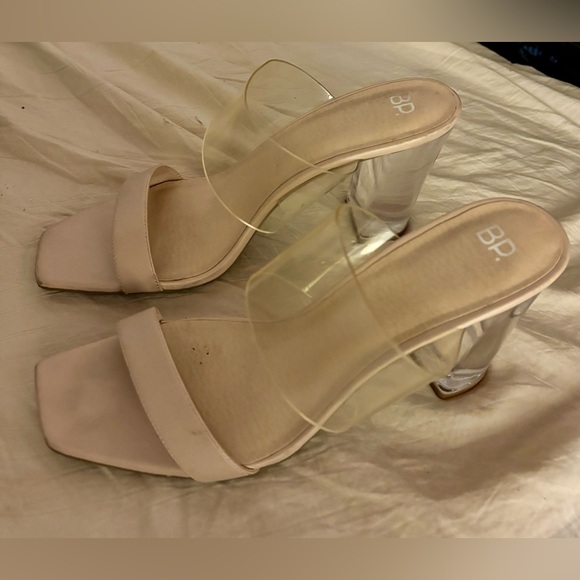 BP. Heel Sandals Size 11, Tan - Picture 3 of 6